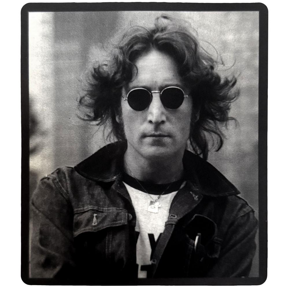 John Lennon - NYC Close Up Sticker - Black/Grey